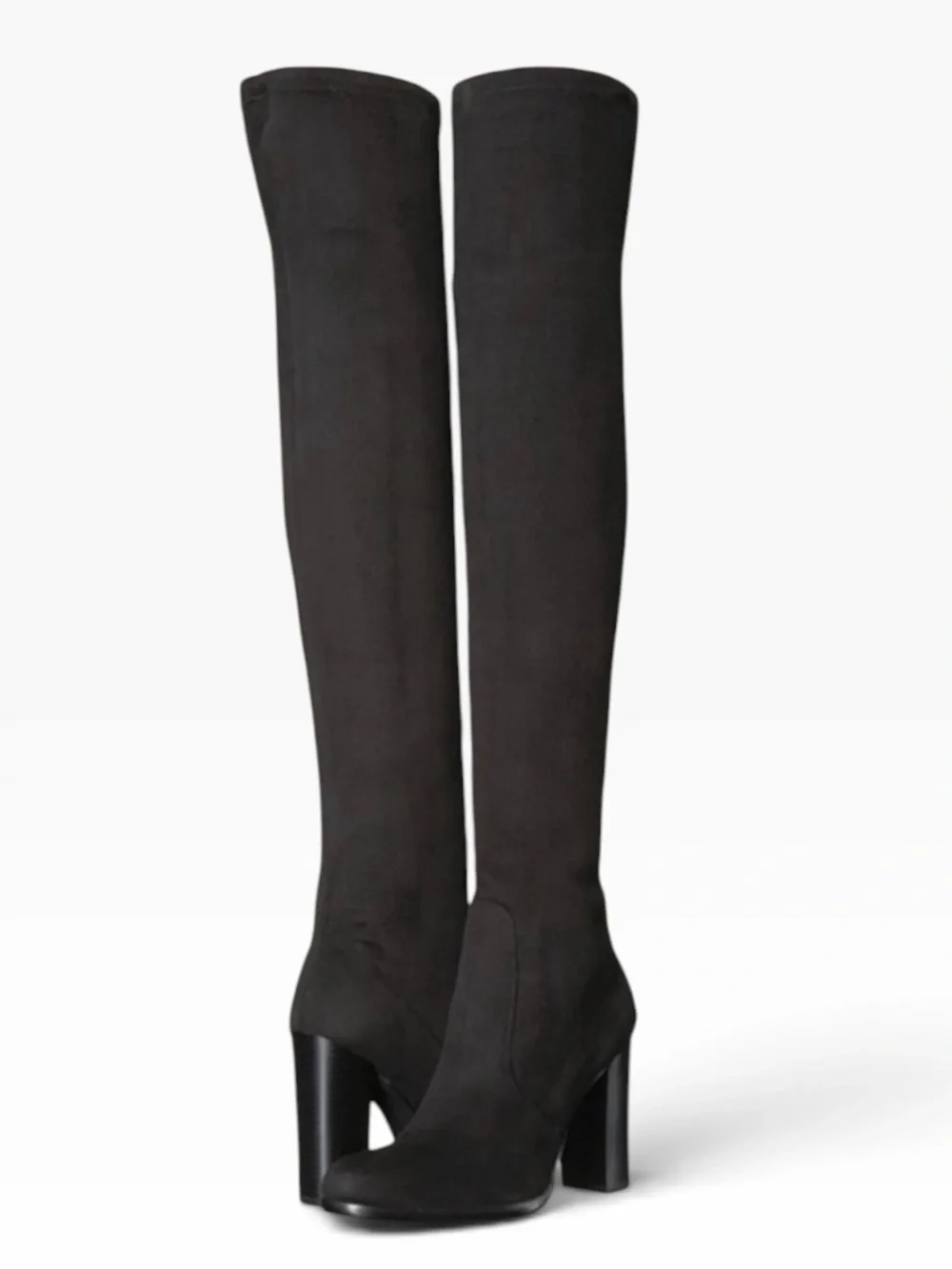 Sam Edelman Black Suede Over The Knee High Heel Vena 2 Boots Size 10